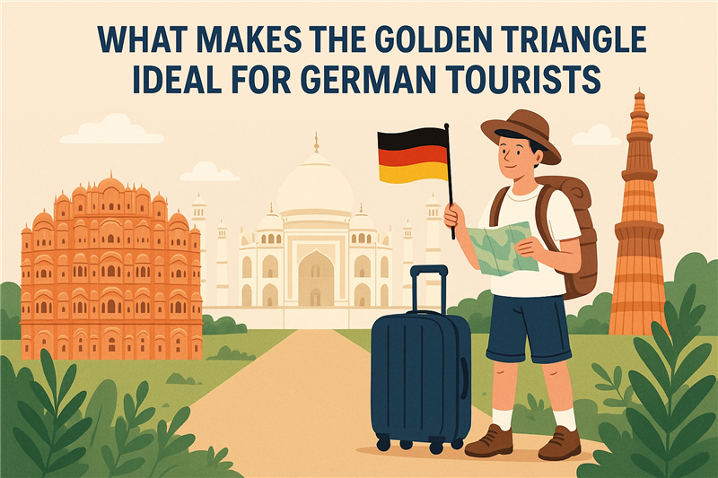What makes the Golden Triangle ideal for German tourists